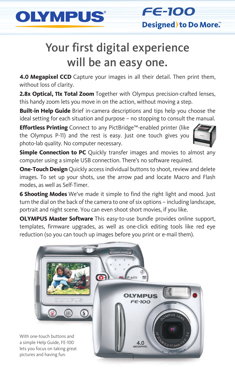 Olympus FE-100 User Manual | 2 pages