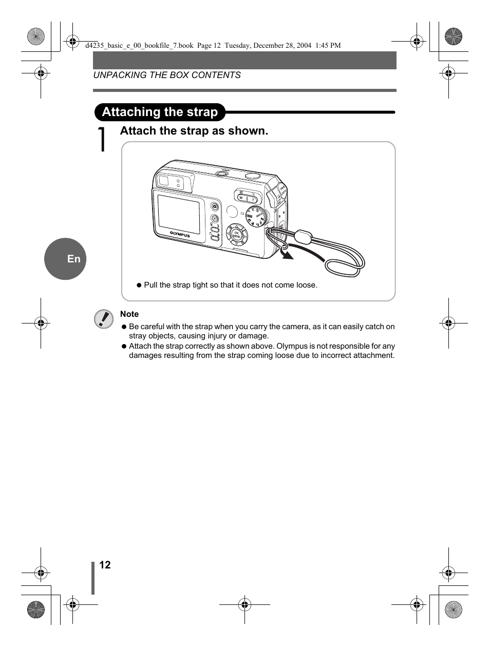 Olympus D-595 Zoom User Manual | Page 12 / 100