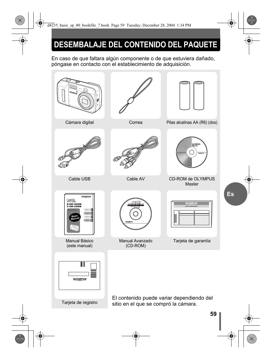 Olympus D-595 Zoom User Manual | Page 59 / 100