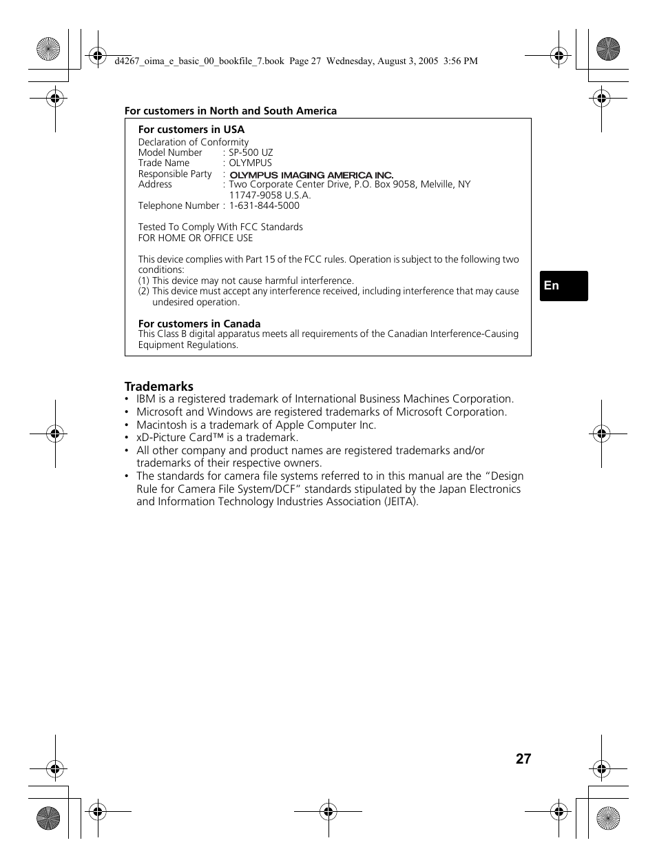 Olympus SP-500 UZ User Manual | Page 27 / 84