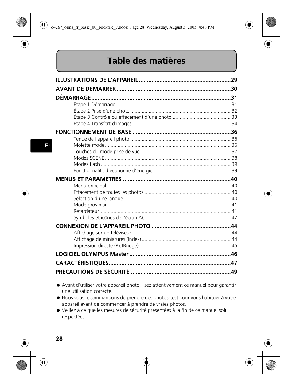 Olympus SP-500 UZ User Manual | Page 28 / 84