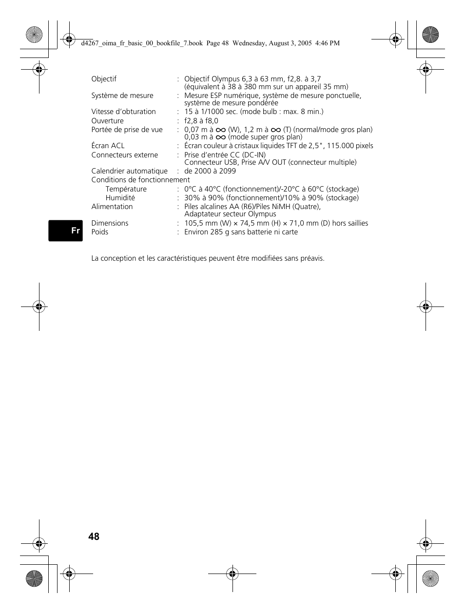 Olympus SP-500 UZ User Manual | Page 48 / 84