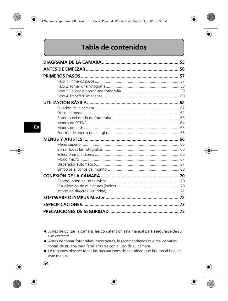 Olympus SP-500 UZ User Manual | Page 54 / 84