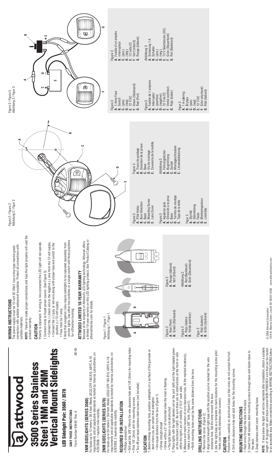 Attwood 3570 User Manual | 2 pages