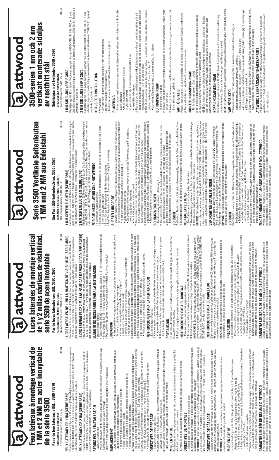 Attwood 3570 User Manual | Page 2 / 2