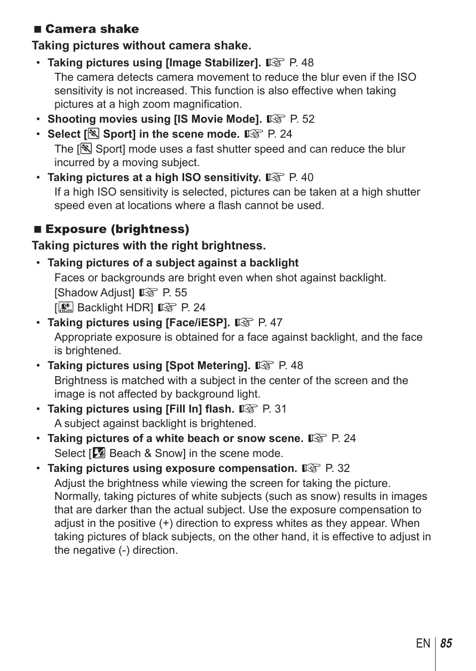 Olympus SP-100 User Manual | Page 85 / 109
