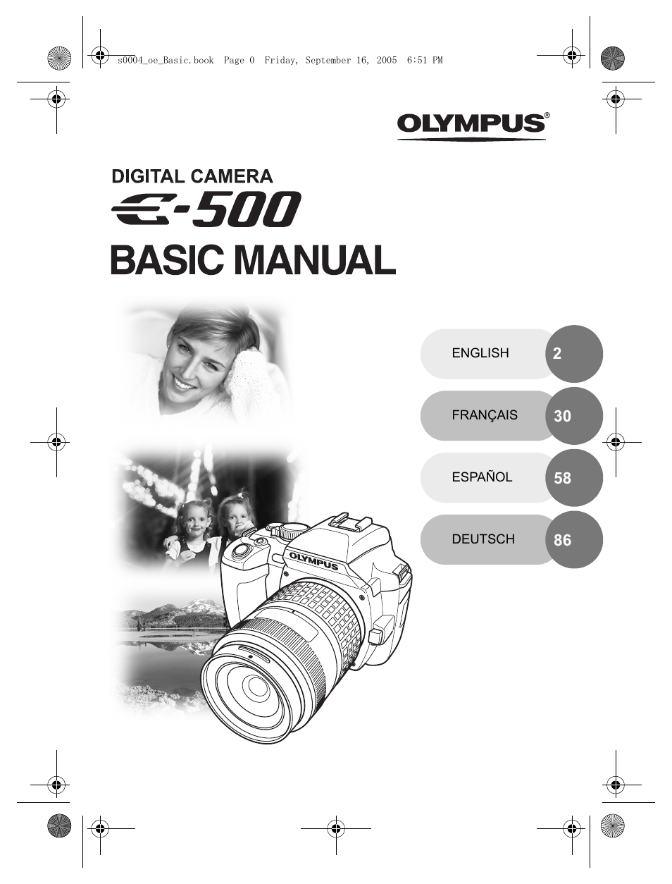 Olympus EVOLT E-500 User Manual | 116 pages