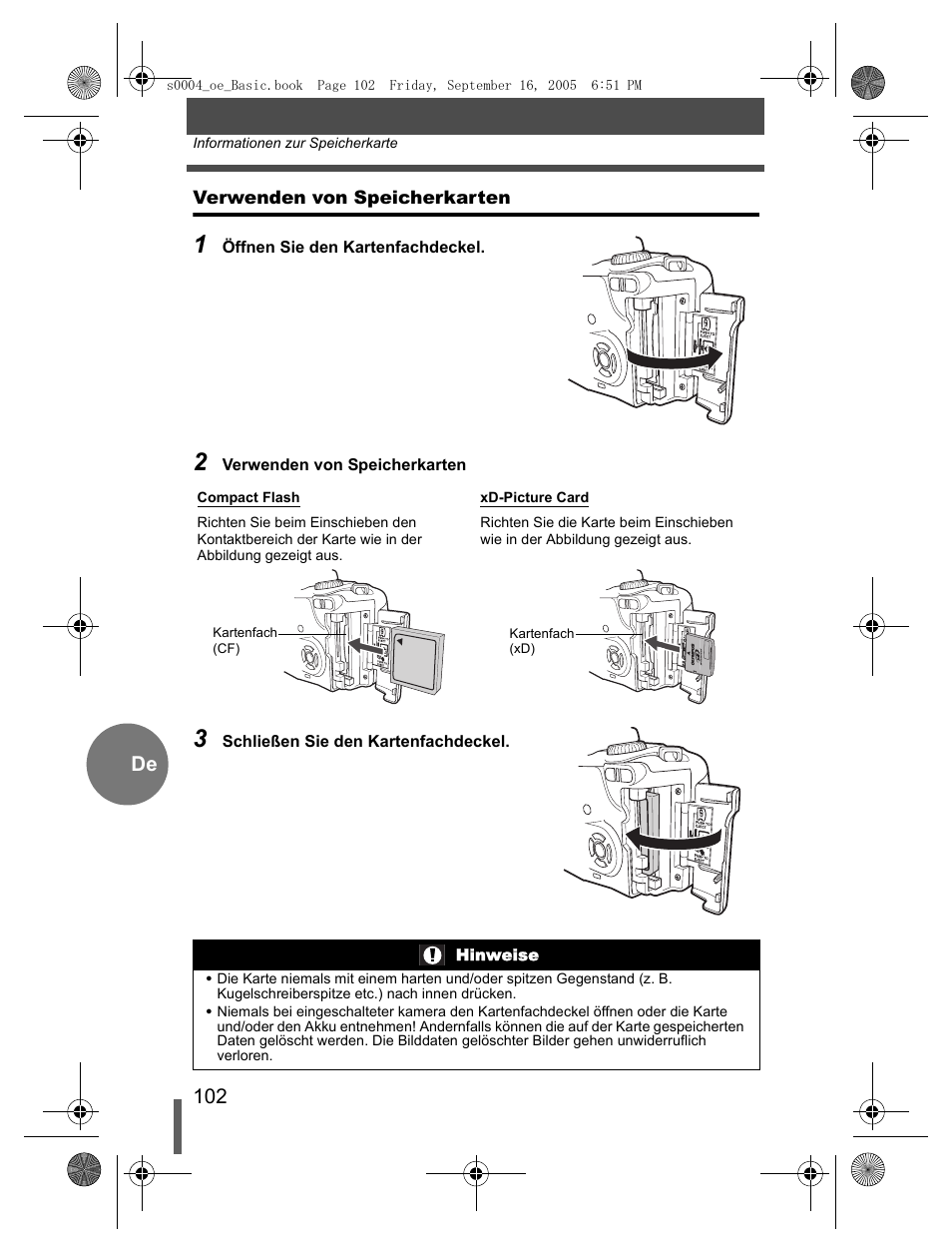 Olympus EVOLT E-500 User Manual | Page 102 / 116