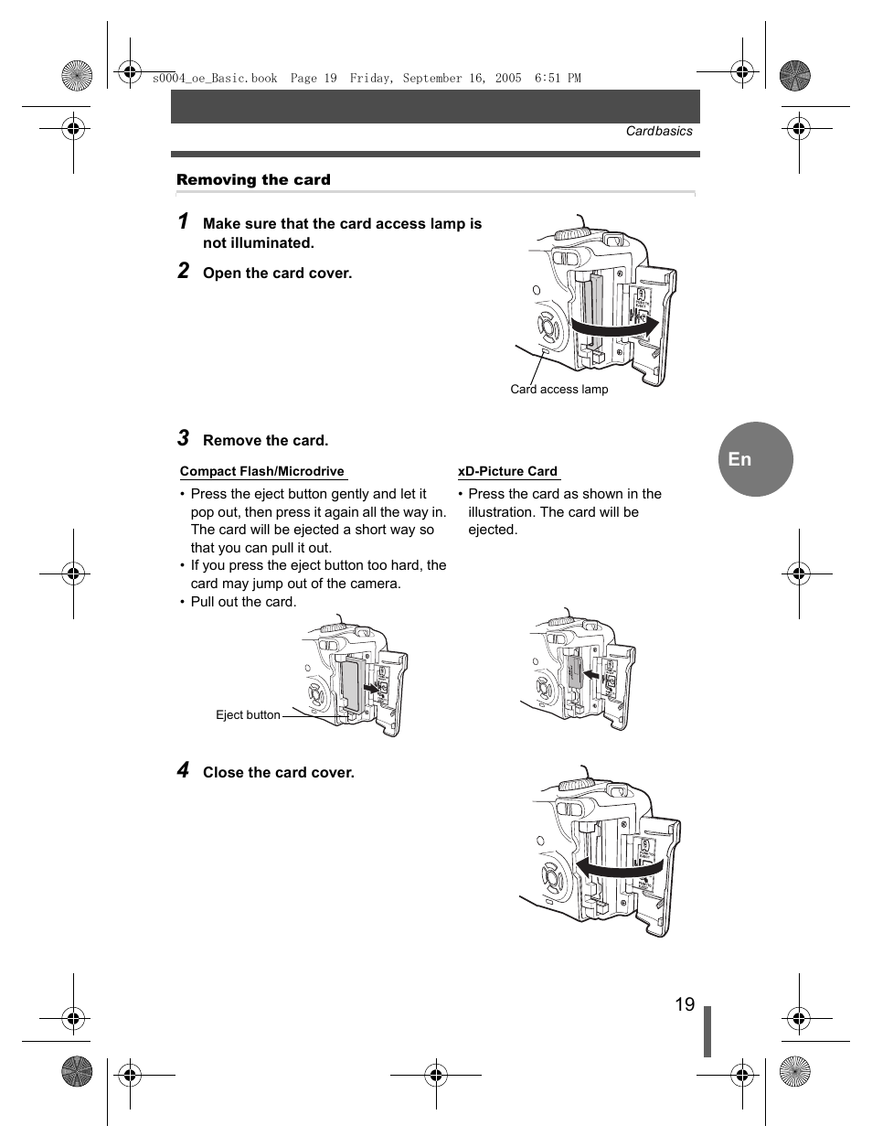 Olympus EVOLT E-500 User Manual | Page 19 / 116