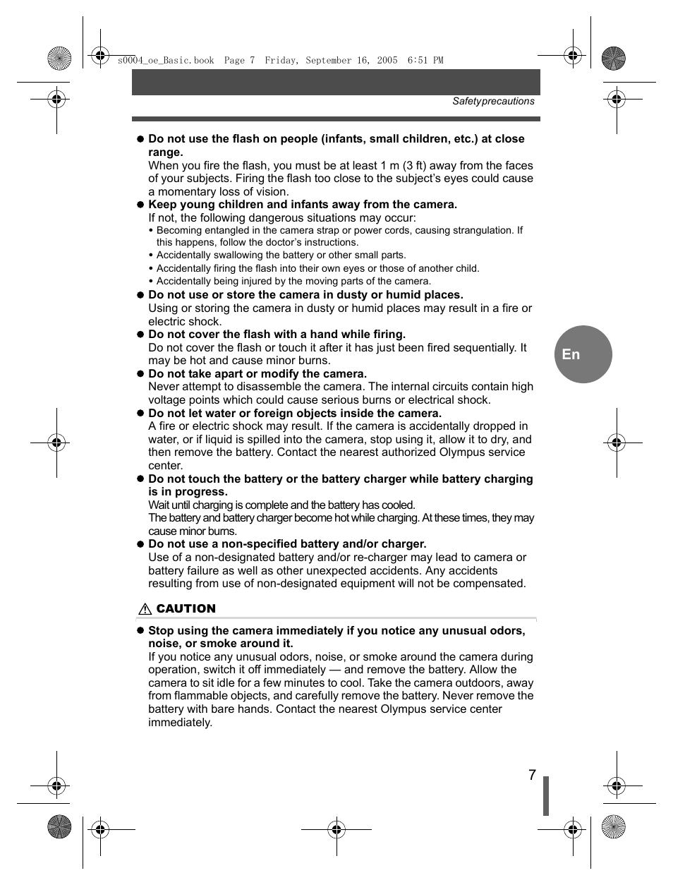 Olympus EVOLT E-500 User Manual | Page 7 / 116