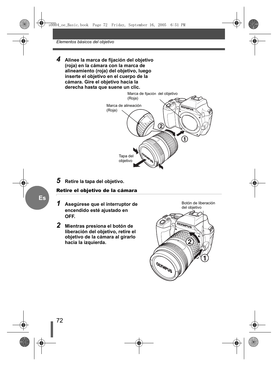 Olympus EVOLT E-500 User Manual | Page 72 / 116