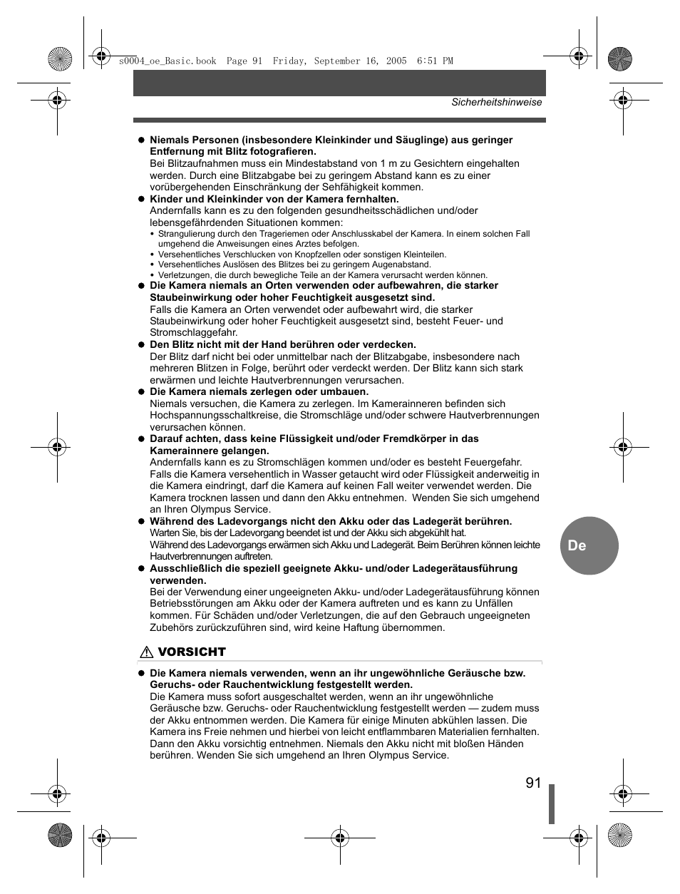 Olympus EVOLT E-500 User Manual | Page 91 / 116