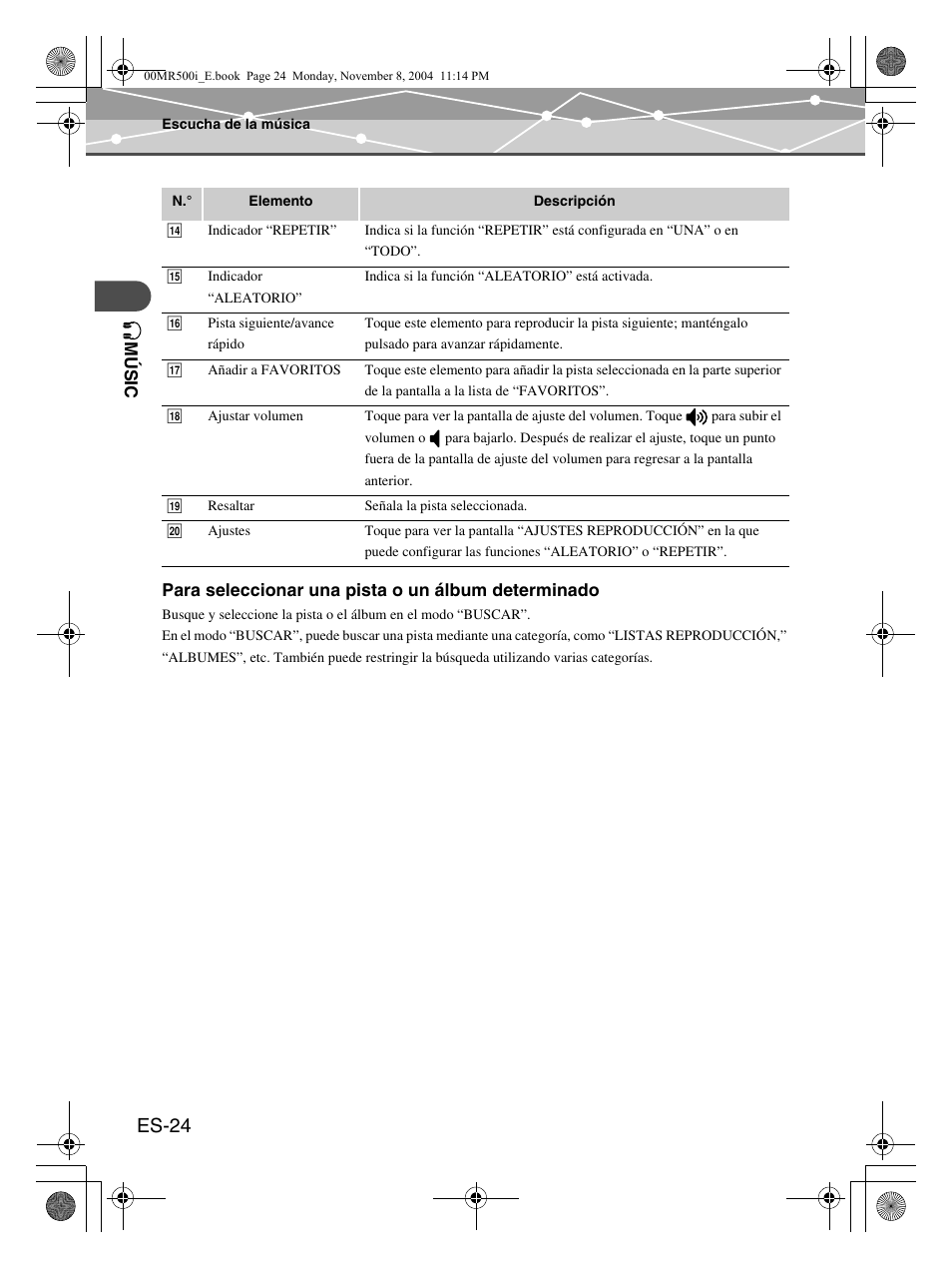 Es-24 | Olympus mrobe 500 User Manual | Page 108 / 132