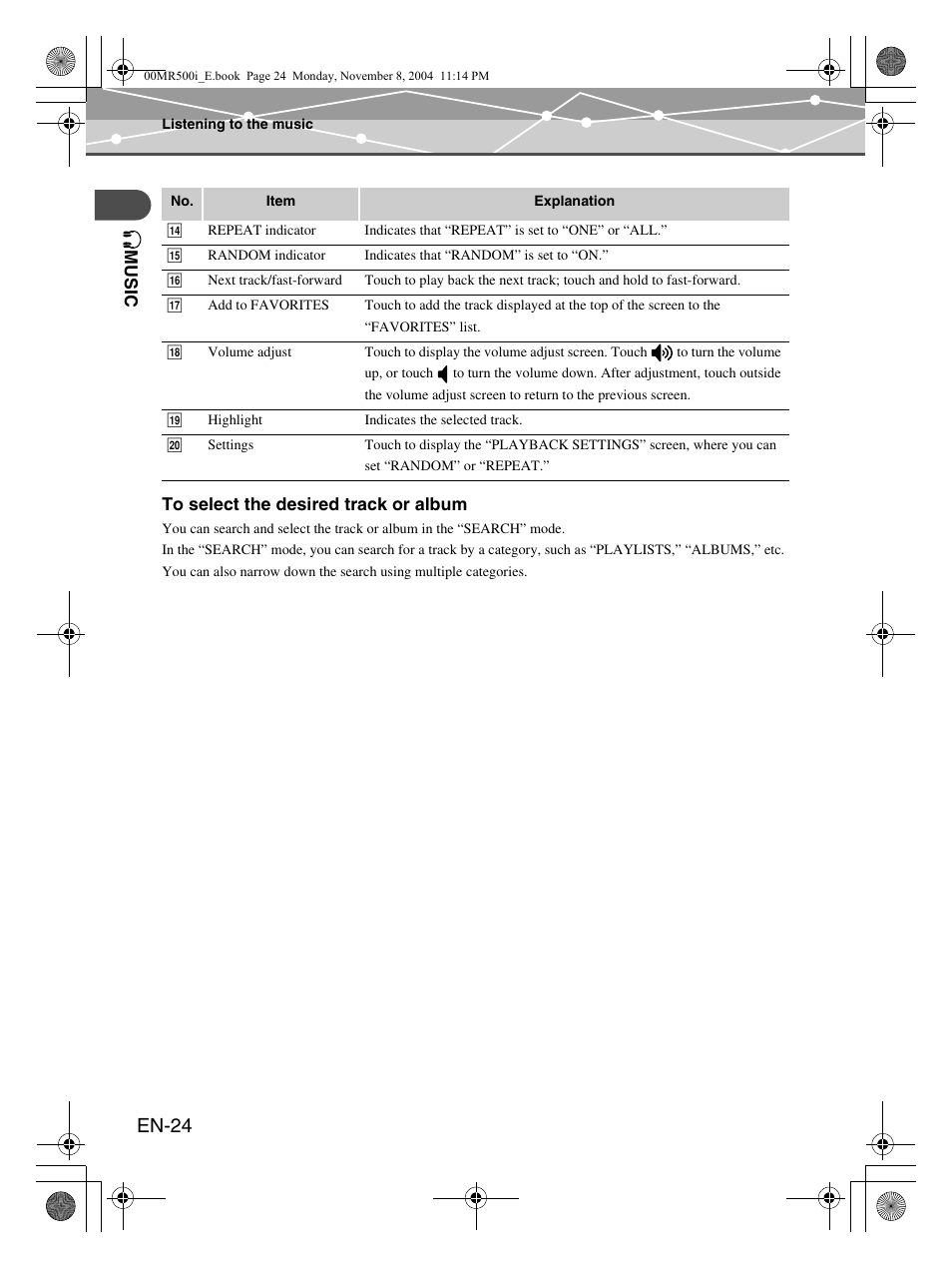 En-24 | Olympus mrobe 500 User Manual | Page 24 / 132