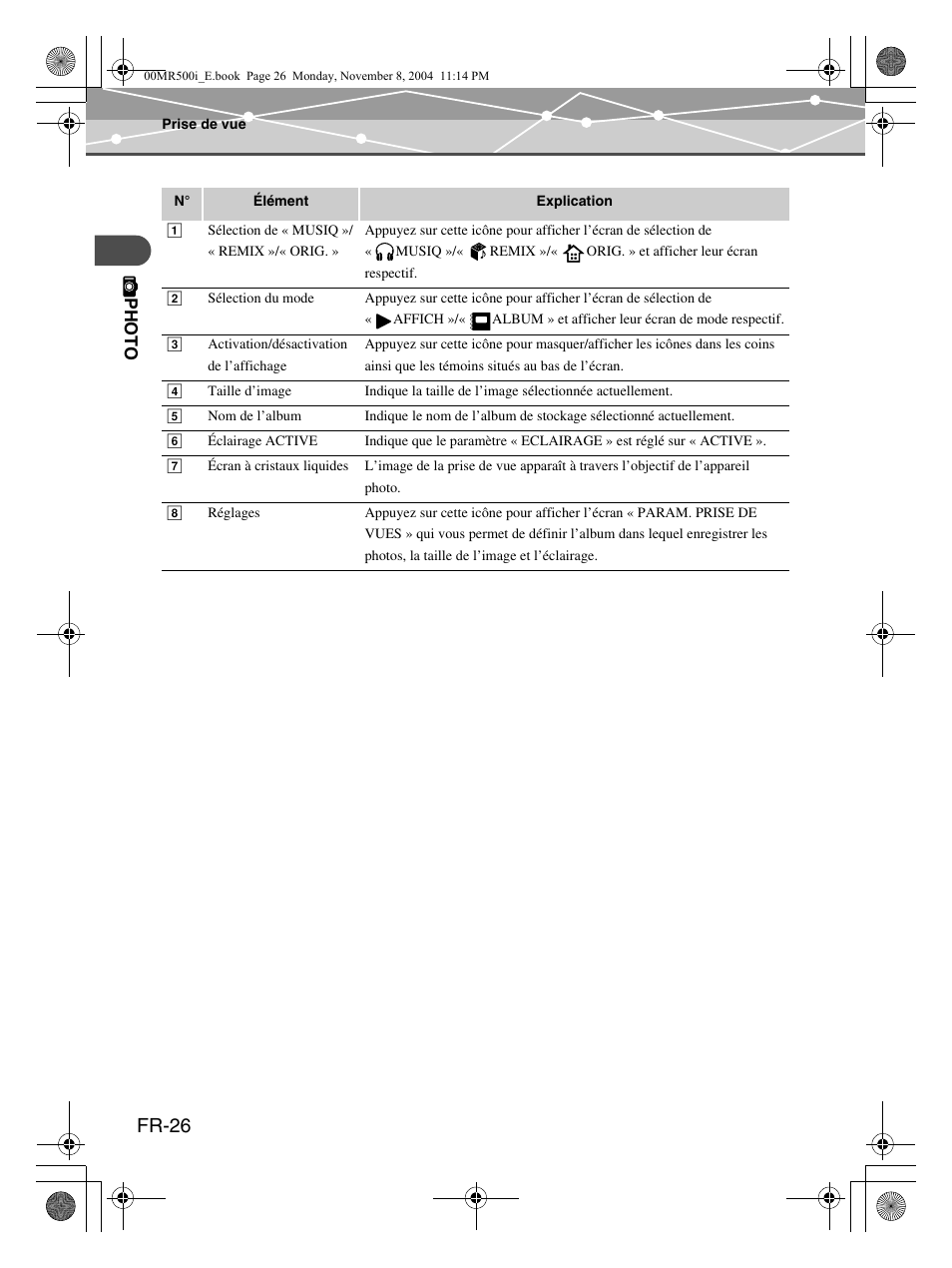 Fr-26 | Olympus mrobe 500 User Manual | Page 68 / 132