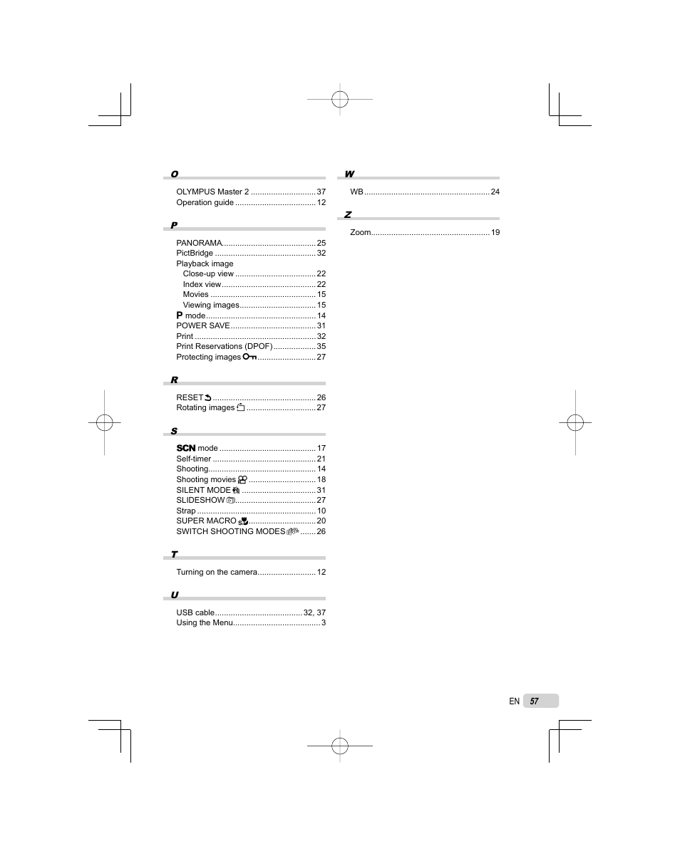 Olympus FE-25 User Manual | Page 57 / 62
