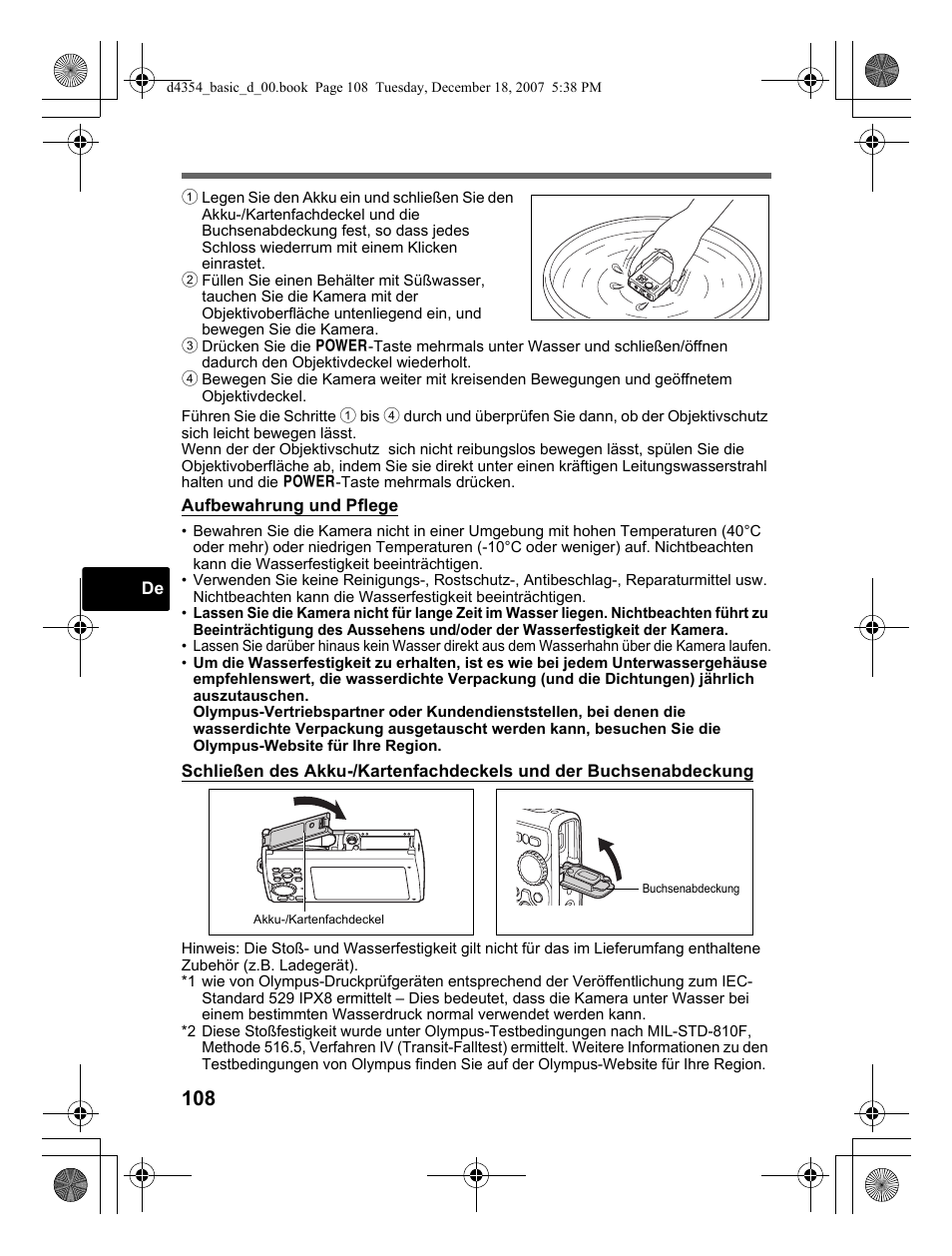 Olympus Stylus 1030 SW User Manual | Page 108 / 148