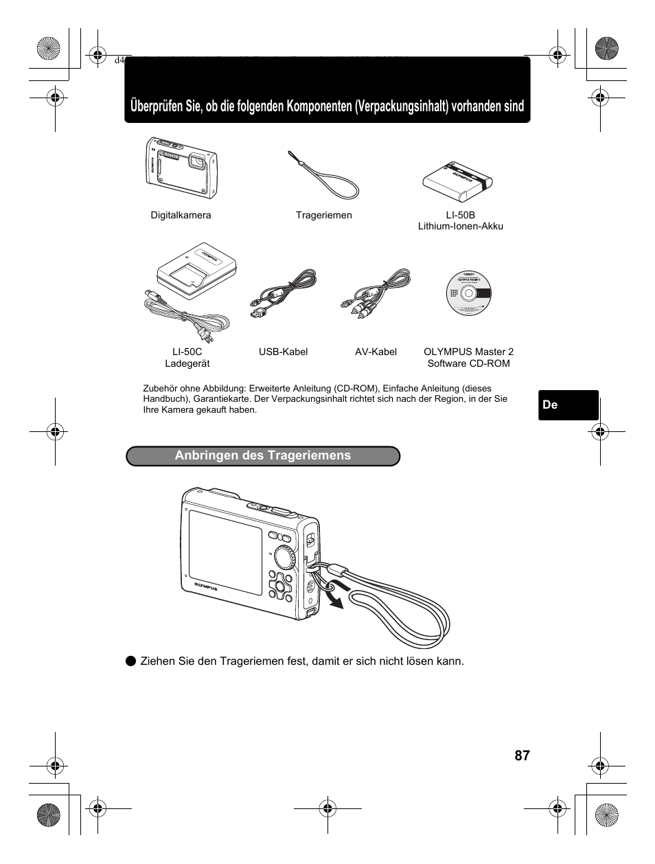 Olympus Stylus 1030 SW User Manual | Page 87 / 148