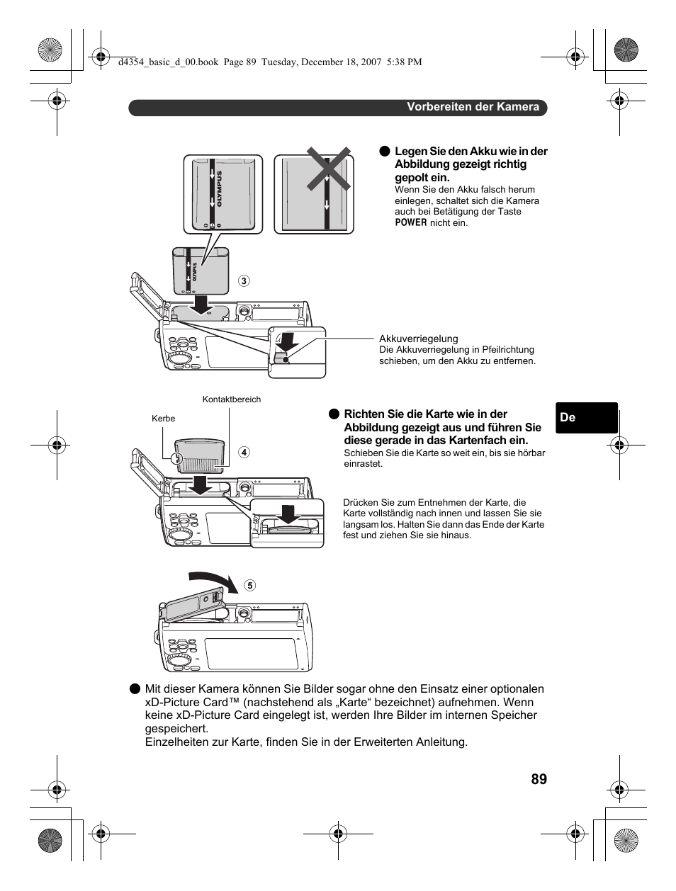 Olympus Stylus 1030 SW User Manual | Page 89 / 148