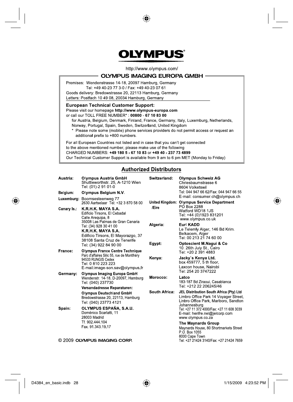 Olympus SP-590UZ User Manual | Page 132 / 132