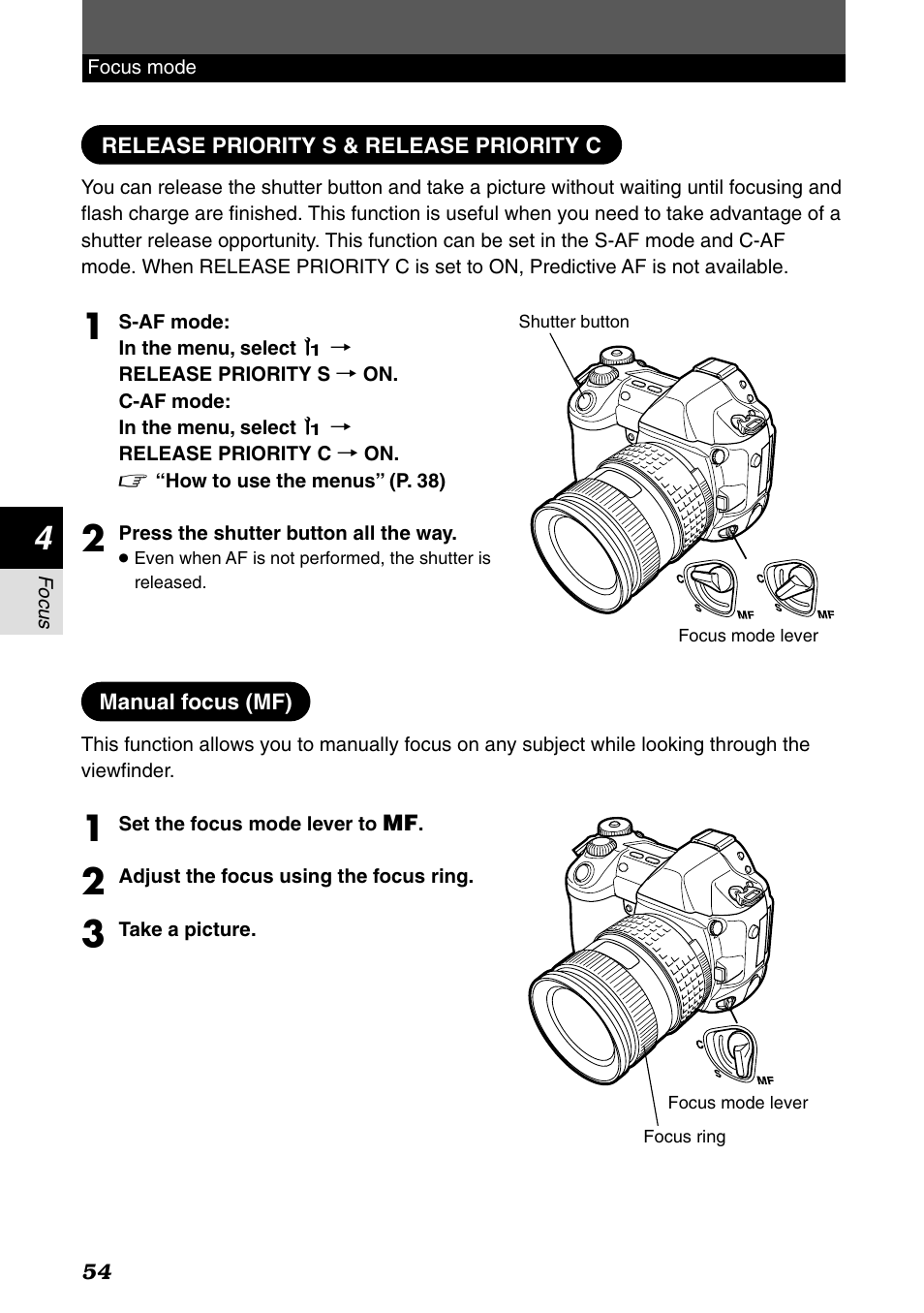 Olympus E-1 User Manual | Page 54 / 182