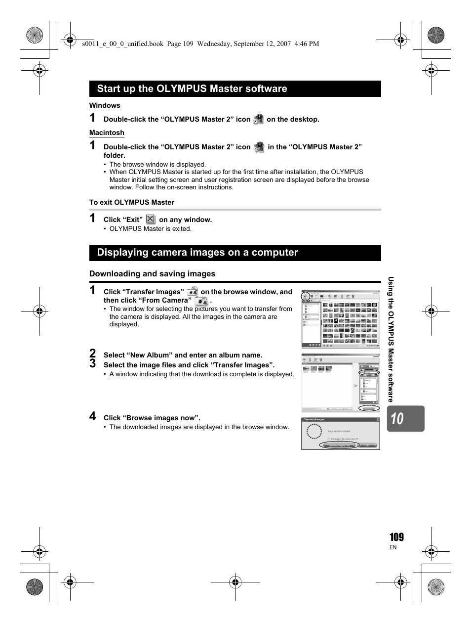 Olympus E-3 User Manual | Page 109 / 156