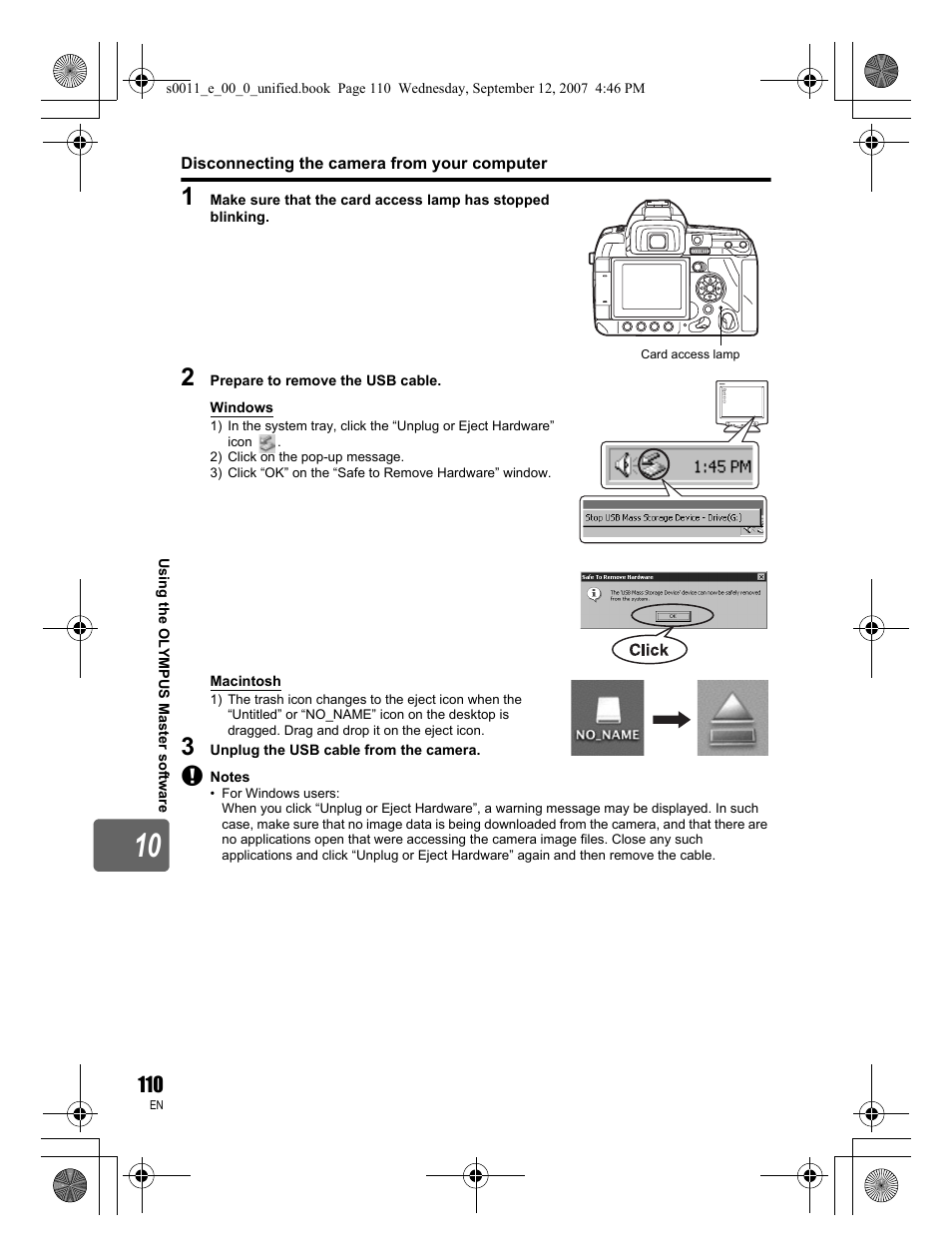 Olympus E-3 User Manual | Page 110 / 156