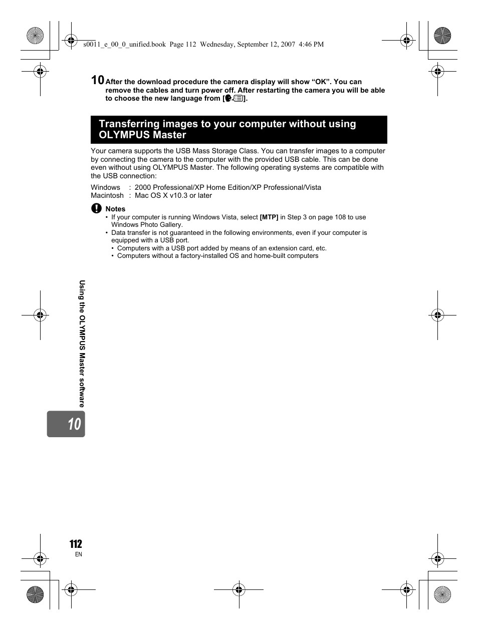 Olympus E-3 User Manual | Page 112 / 156