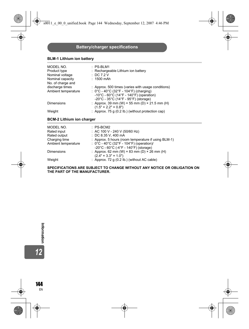 Olympus E-3 User Manual | Page 144 / 156