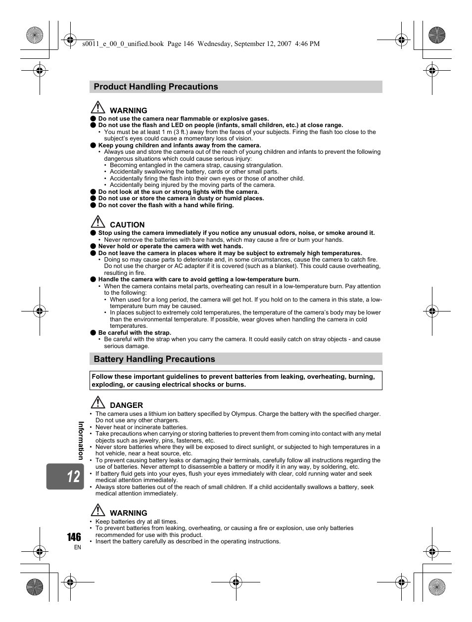 Olympus E-3 User Manual | Page 146 / 156