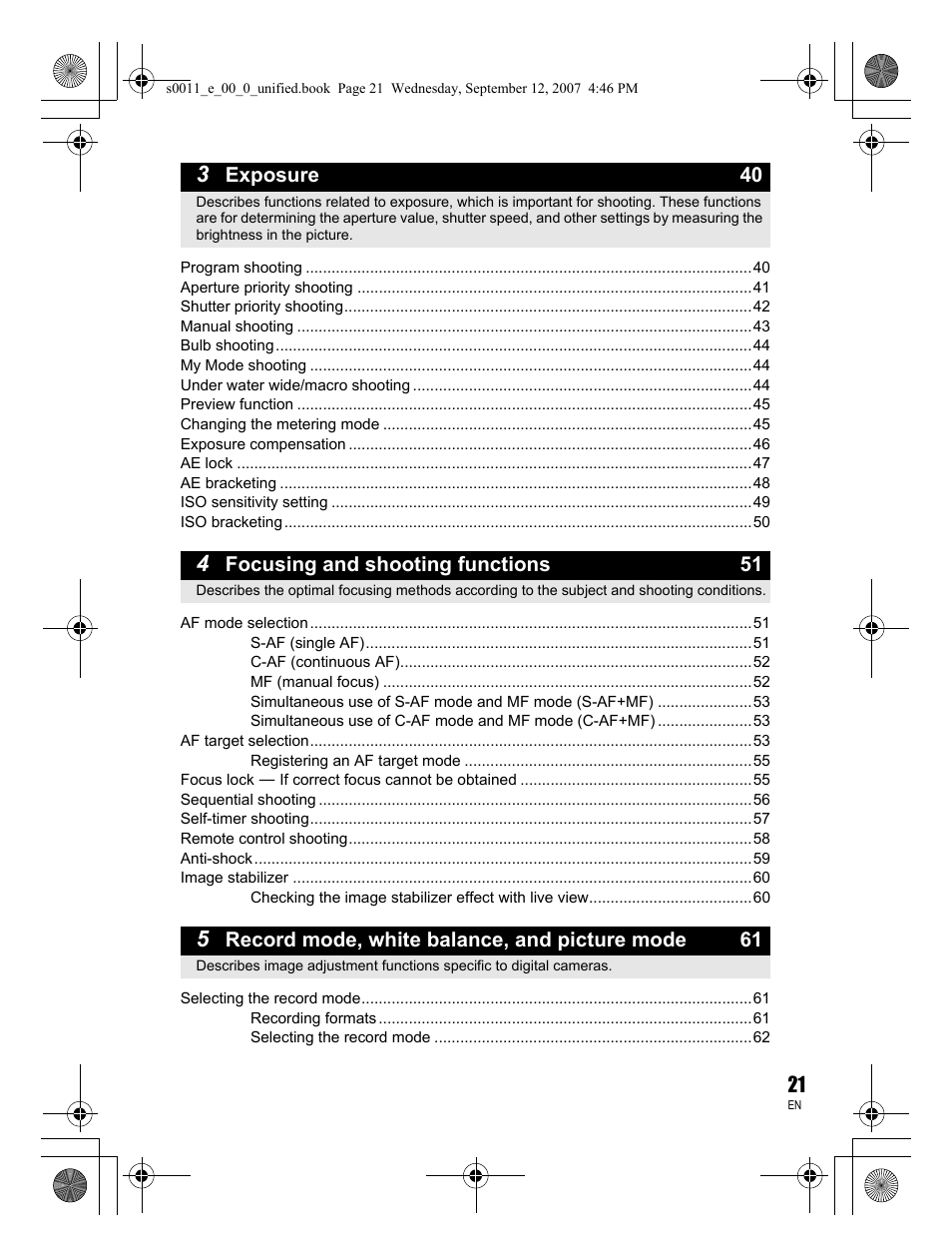 Olympus E-3 User Manual | Page 21 / 156