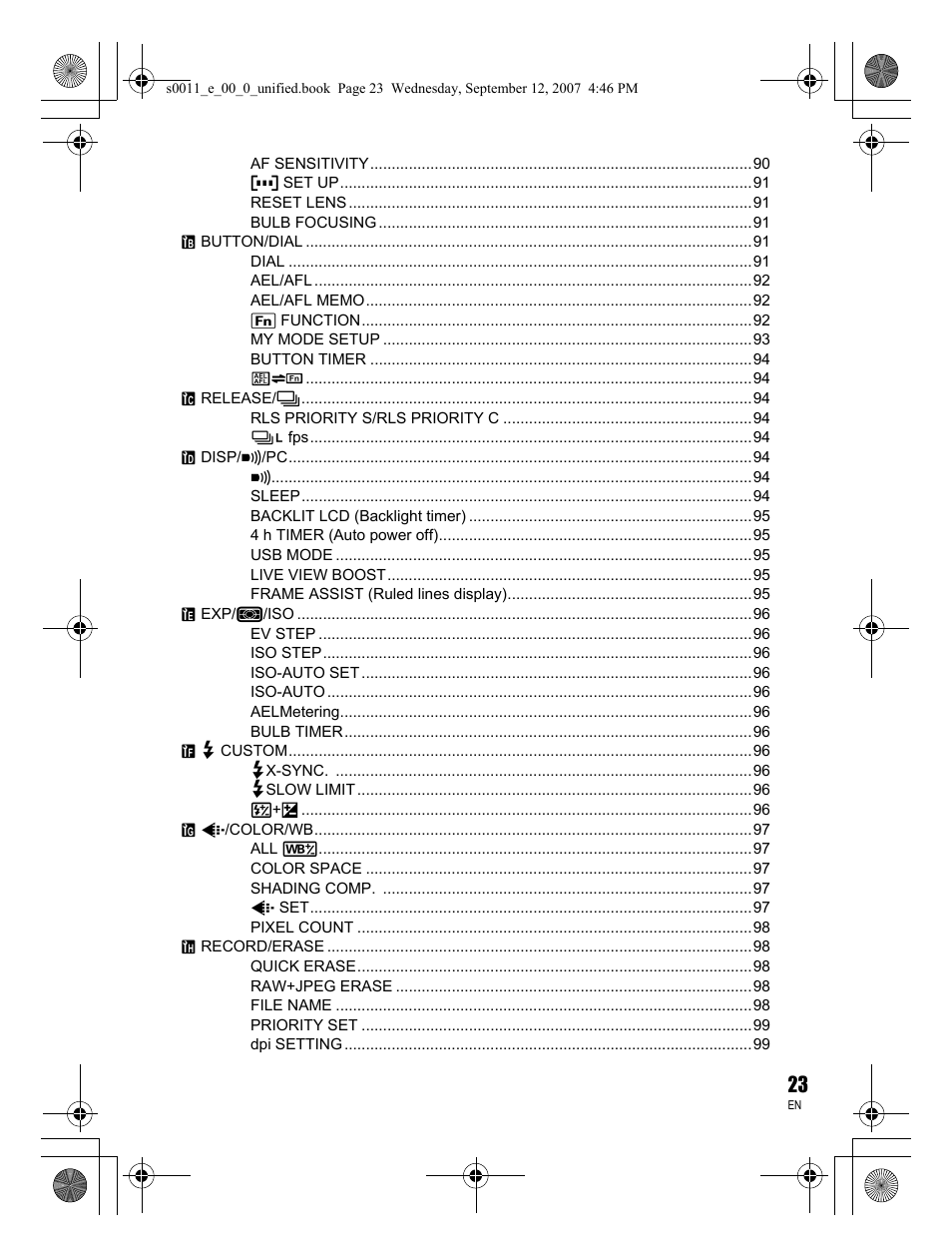 Olympus E-3 User Manual | Page 23 / 156