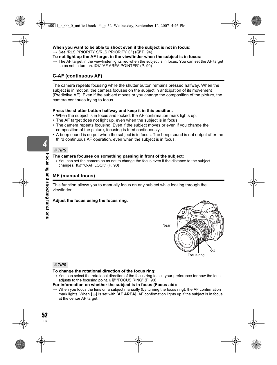 Olympus E-3 User Manual | Page 52 / 156