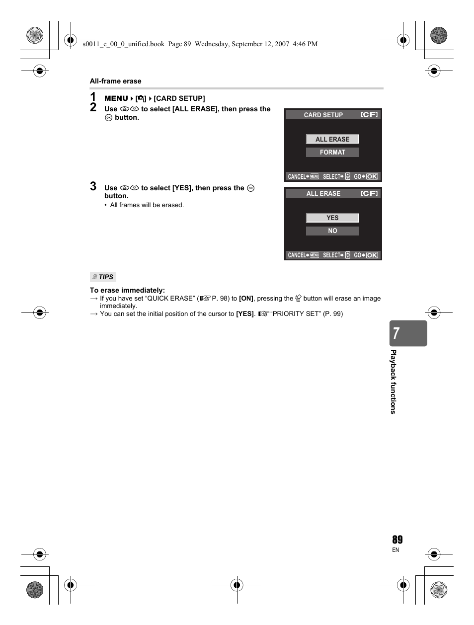 Olympus E-3 User Manual | Page 89 / 156