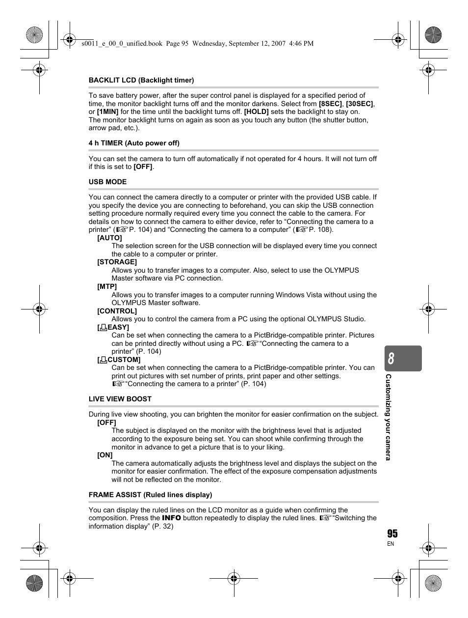 Olympus E-3 User Manual | Page 95 / 156