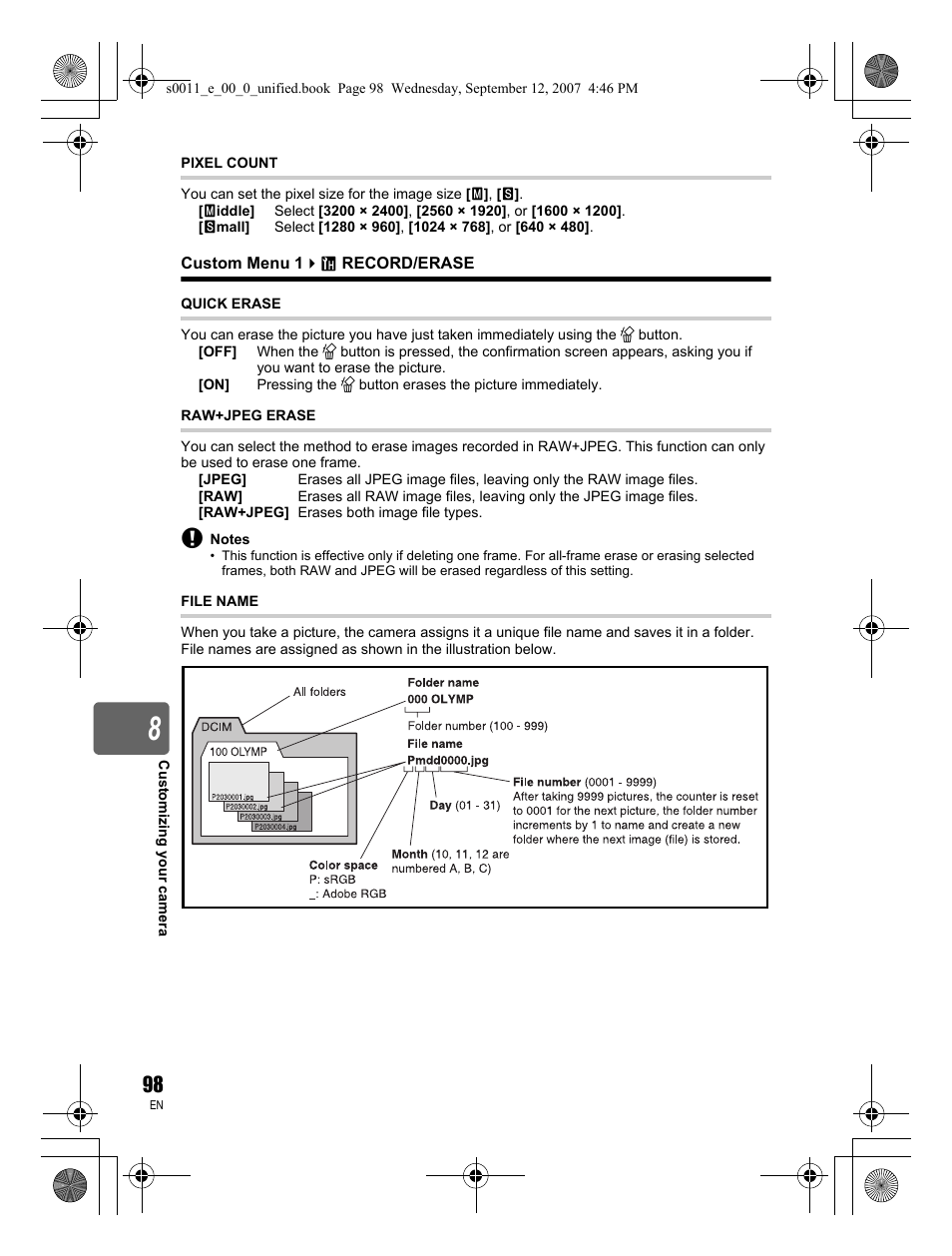 Olympus E-3 User Manual | Page 98 / 156