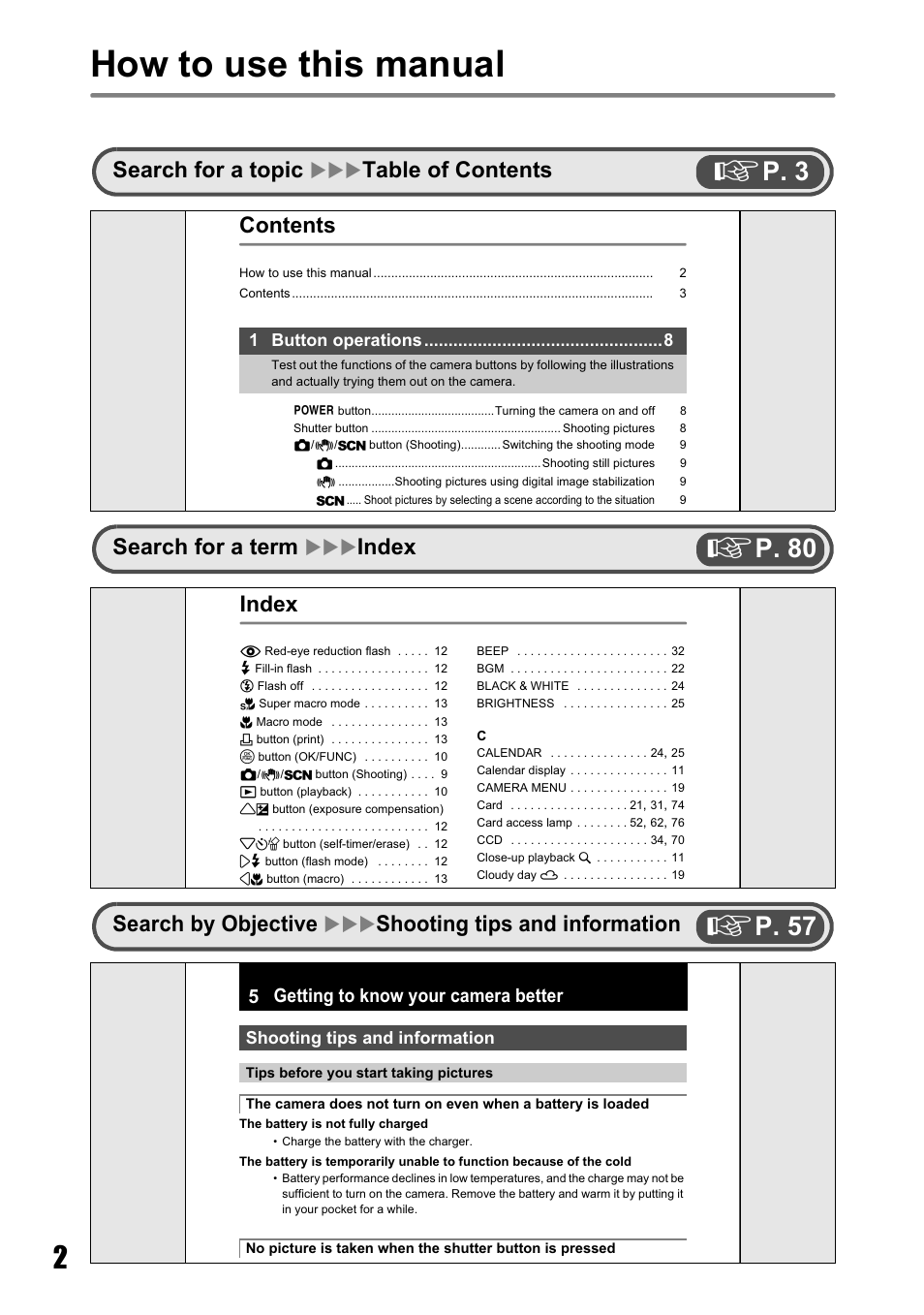Olympus Stylus 720 SW User Manual | Page 2 / 83