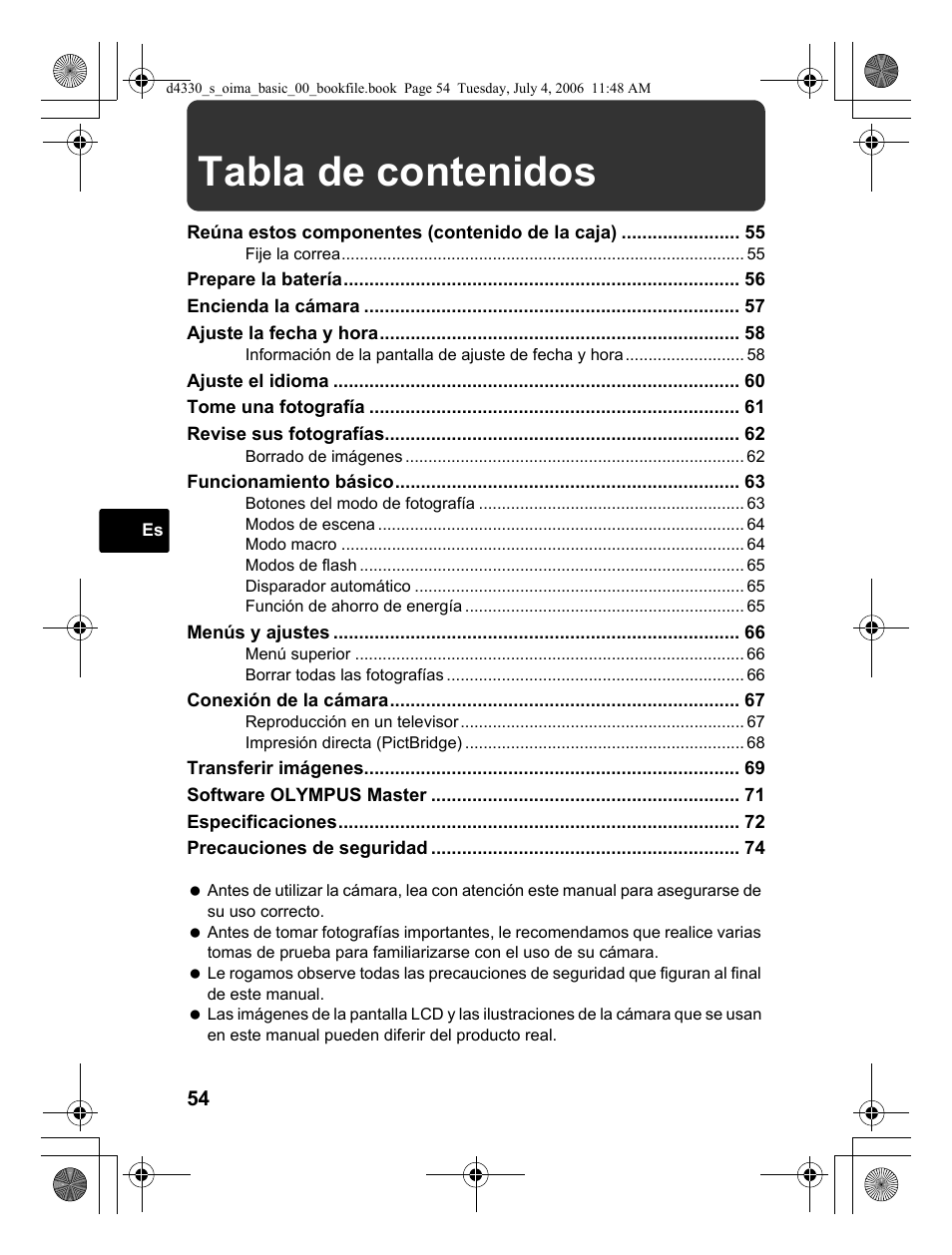 Olympus FE-180 User Manual | Page 54 / 108