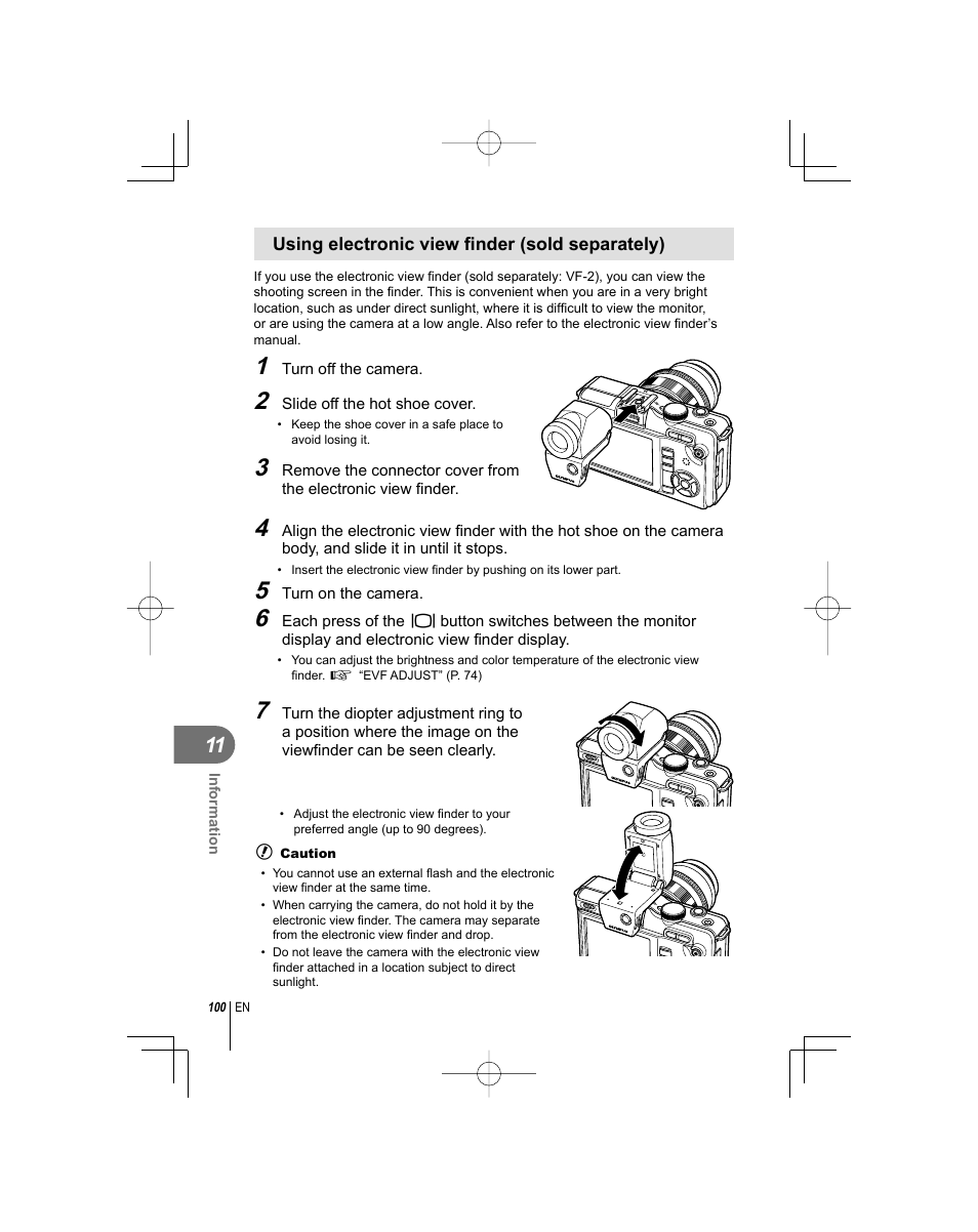 Olympus E-PL1 User Manual | Page 100 / 124