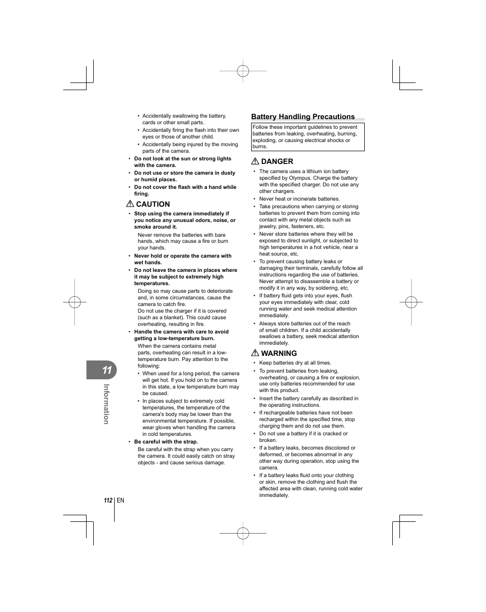 Olympus E-PL1 User Manual | Page 112 / 124
