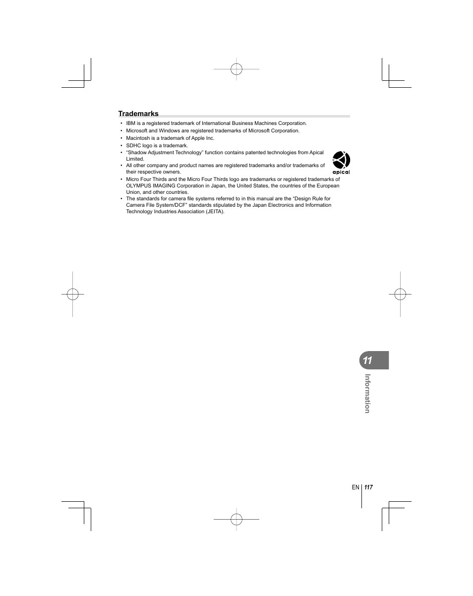 Olympus E-PL1 User Manual | Page 117 / 124