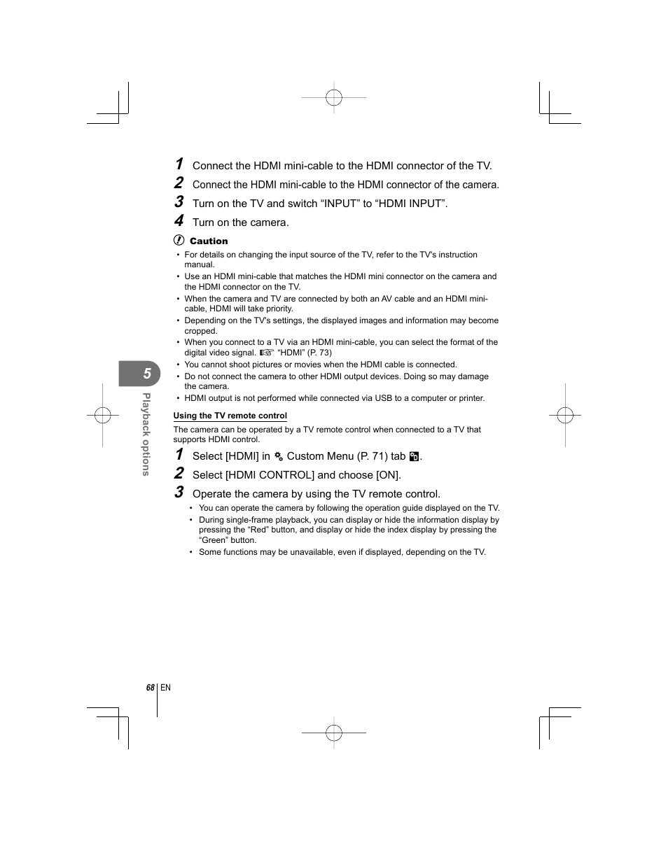 Olympus E-PL1 User Manual | Page 68 / 124