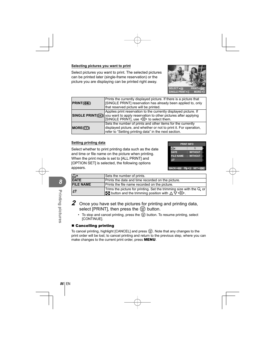 Olympus E-PL1 User Manual | Page 86 / 124