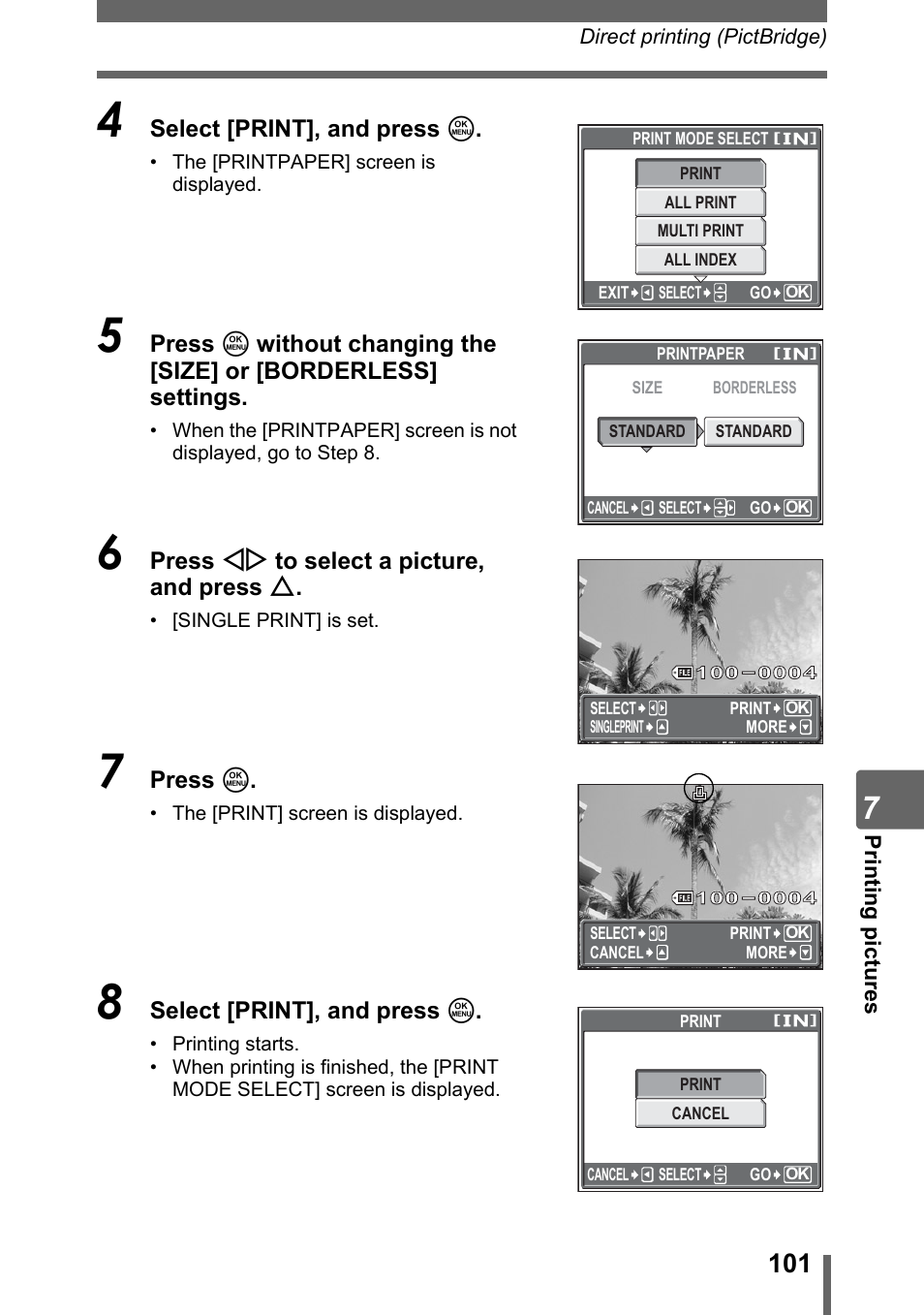 P. 101 t | Olympus Stylus 800 Digital User Manual | Page 101 / 166