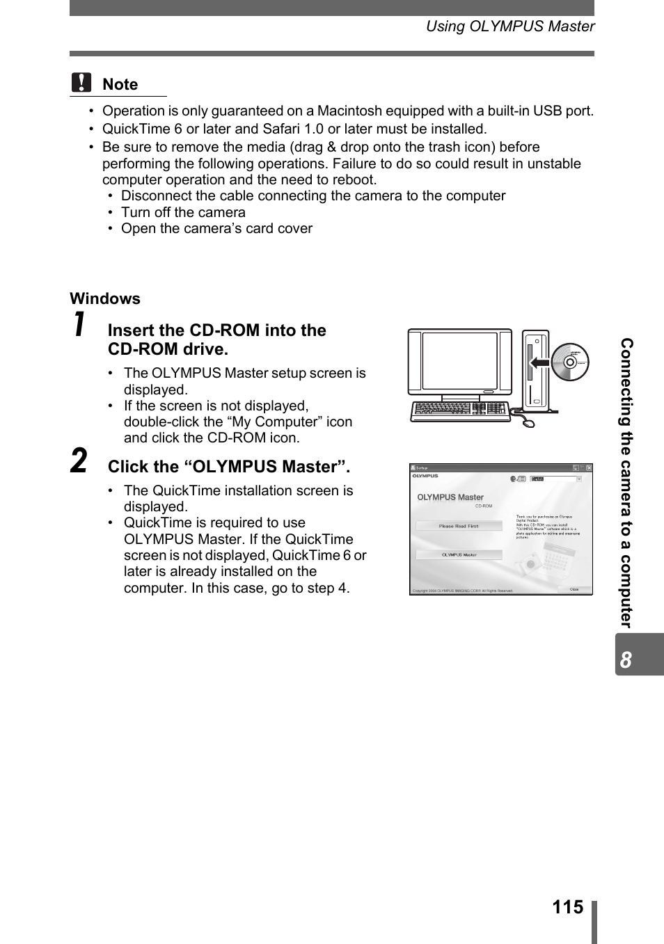 Olympus Stylus 800 Digital User Manual | Page 115 / 166