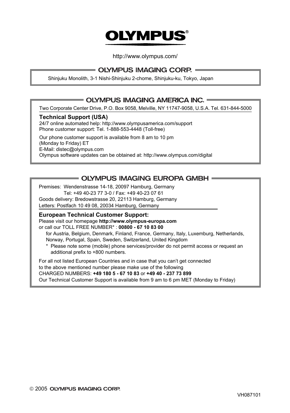 Olympus Stylus 800 Digital User Manual | Page 166 / 166