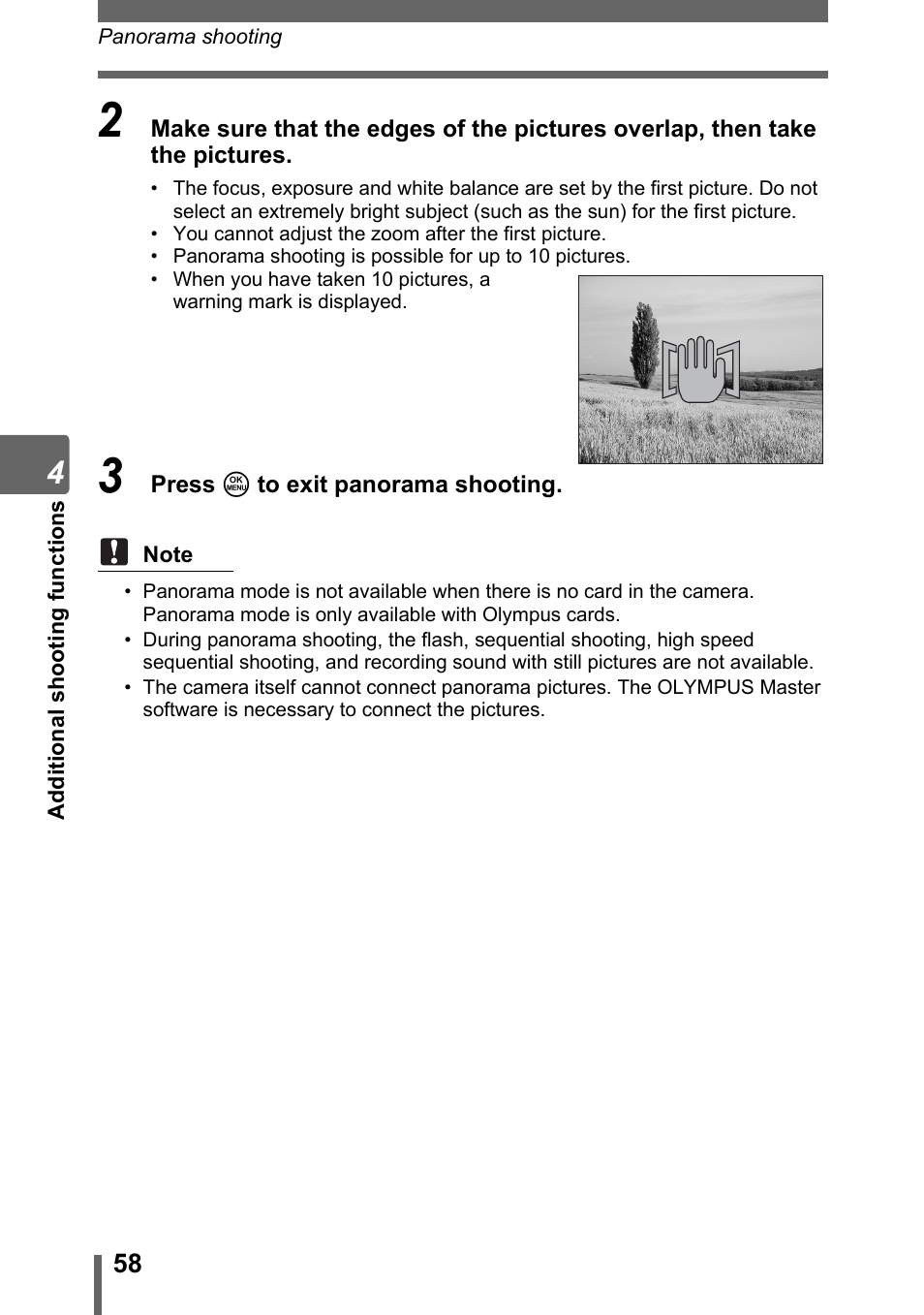 Olympus Stylus 800 Digital User Manual | Page 58 / 166