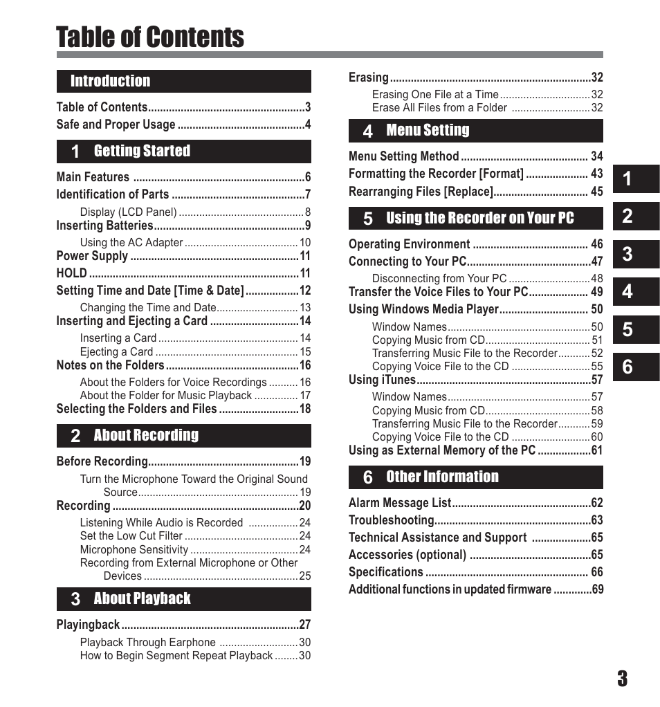 Olympus LS-10 User Manual | Page 3 / 71