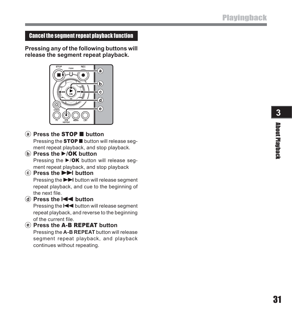 Playingback | Olympus LS-10 User Manual | Page 31 / 71