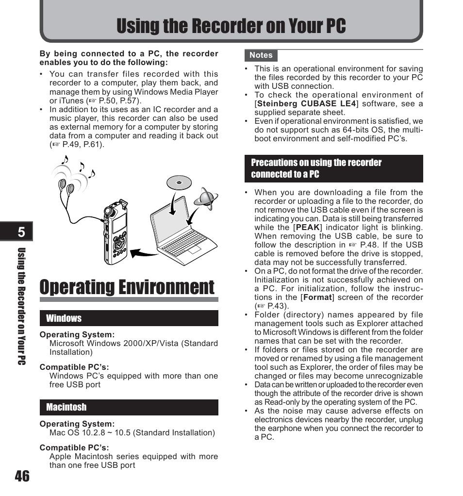 Olympus LS-10 User Manual | Page 46 / 71